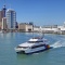 Fullers ferry leaving Auckland city