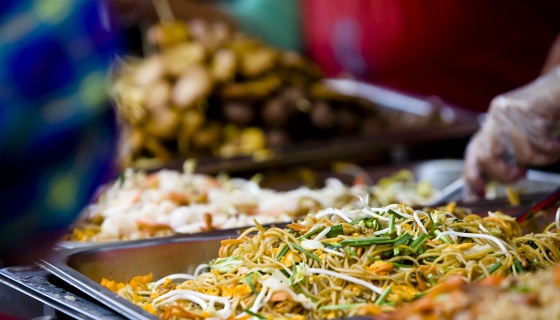 Food stall at Auckland Lantern Festival