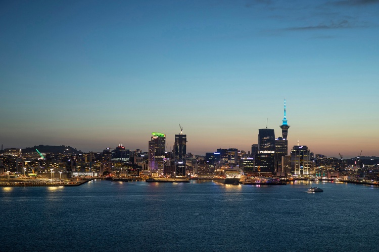 Auckland skyline at night