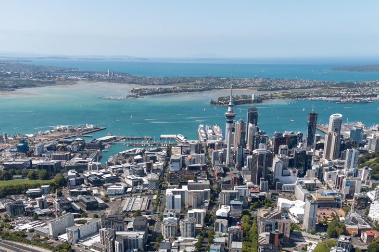 View of Auckland City from above